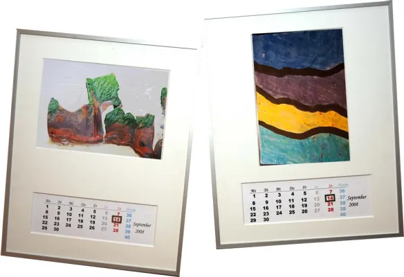 Bild: Der edle art&day Kalender für eigen Bilder und Fotos auf dem Fotoforum Festival in Münster