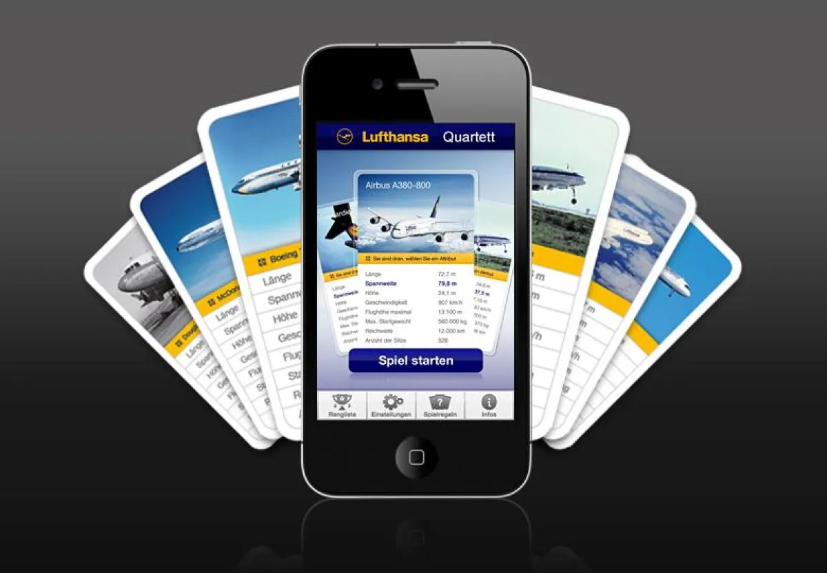 App Lufthansa Quartett