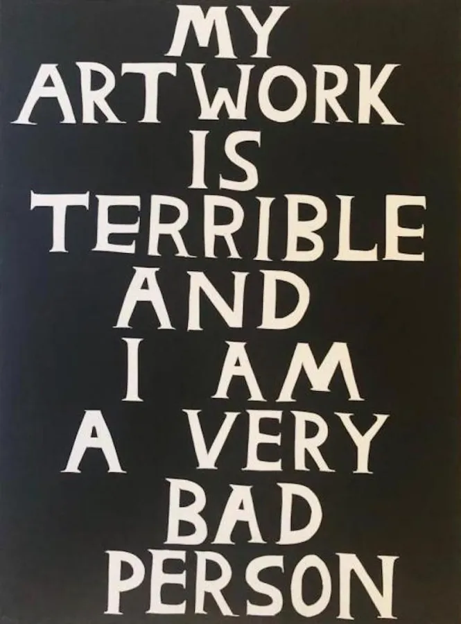 David Shrigley - my artwork is terrible