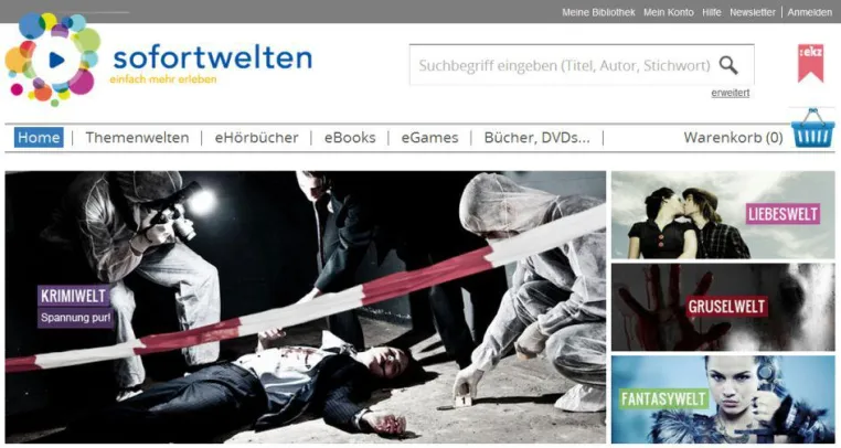 Bild: Emotional Shopping: sofortwelten.de bündelt E-Books, Bücher, Hörbücher, Games und Filme zu Erlebniswelten