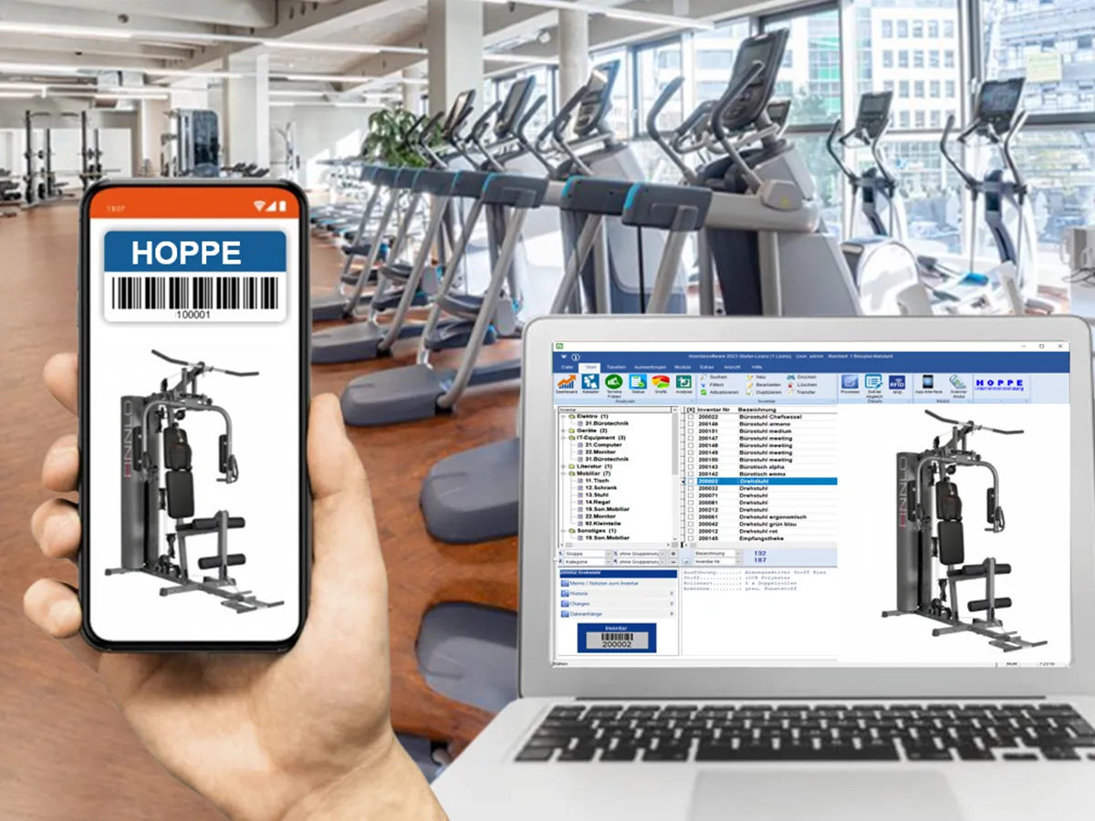 Inventarmanagement im Fitnesscenter und  Sportverein (© Hoppe Unternehmensberatung)