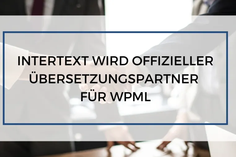 Bild: Intertext wird offizieller Übersetzungspartner für WPML