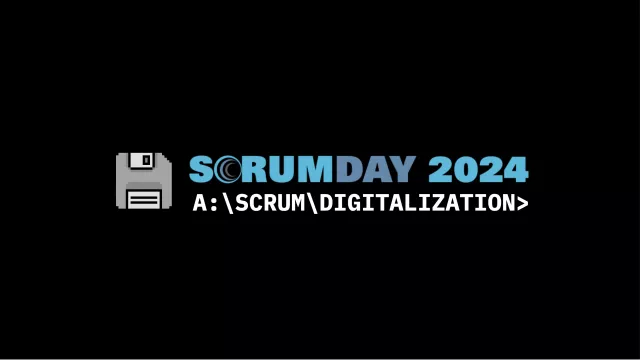 Bild: Call for Papers Scrum-Day 2024 - Motto: "A:\SCRUM\DIGITALIZATION>"
