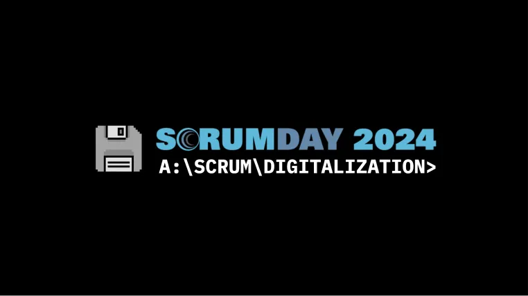 Bild: Call for Papers Scrum-Day 2024 - Motto: "A:\SCRUM\DIGITALIZATION>"