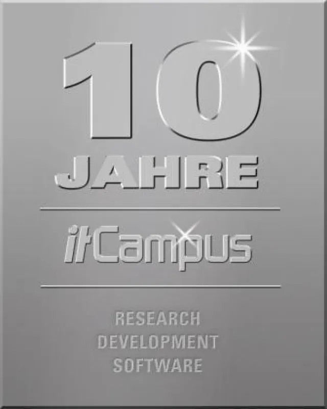Das itCampus-Jubiläumssignet