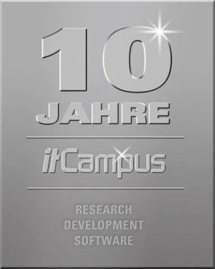 Das itCampus-Jubiläumssignet