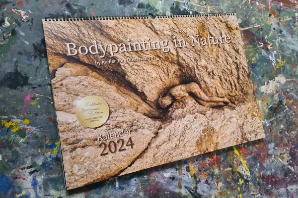 Bild: Premium Wandkalender BODYPAINTING IN NATURE 2024 - Jubiläums-Edition von Künstler Jörg Düsterwald