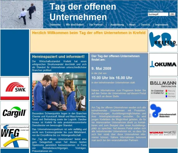 Bild: „1. Tag der offenen Unternehmen“ am 9. Mai in Krefeld