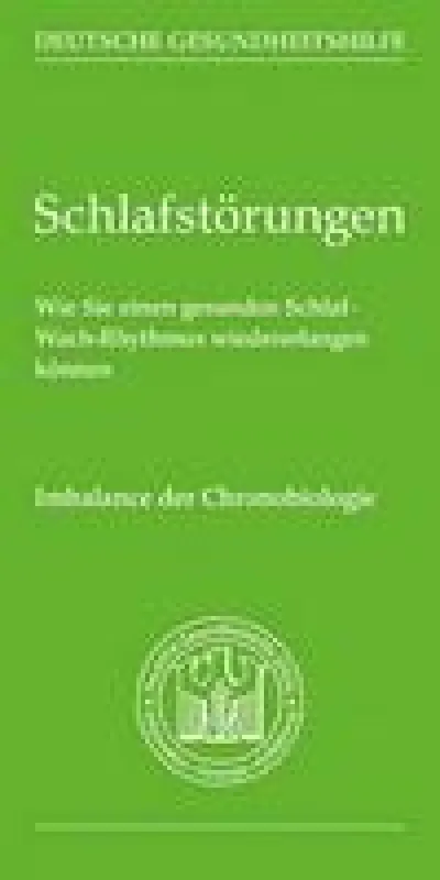 Broschüre Schlafstörungen Deutsche Gesundheitshilfe