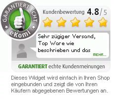 Bild: Shop-Software mit Unterstützung für Kundenmeinungstool eKomi