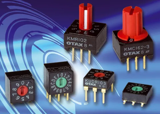 Bild: Mini-Drehkodierschalter mit selbstreinigenden Kontakten