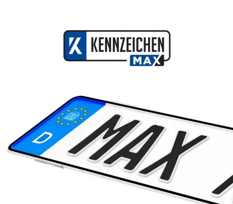 Bild: Mit KennzeichenMax Amtliche Kfz-Kennzeichen vom Sofa aus bestellen