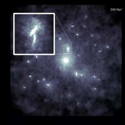 Bild: «Kosmische Schlange» lässt die Struktur von fernen Galaxien  erkennen