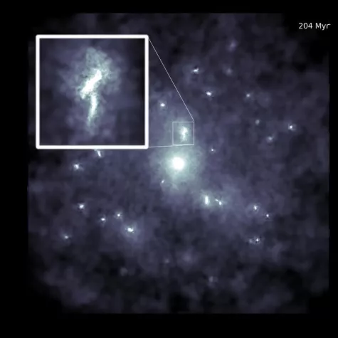 Bild: «Kosmische Schlange» lässt die Struktur von fernen Galaxien  erkennen