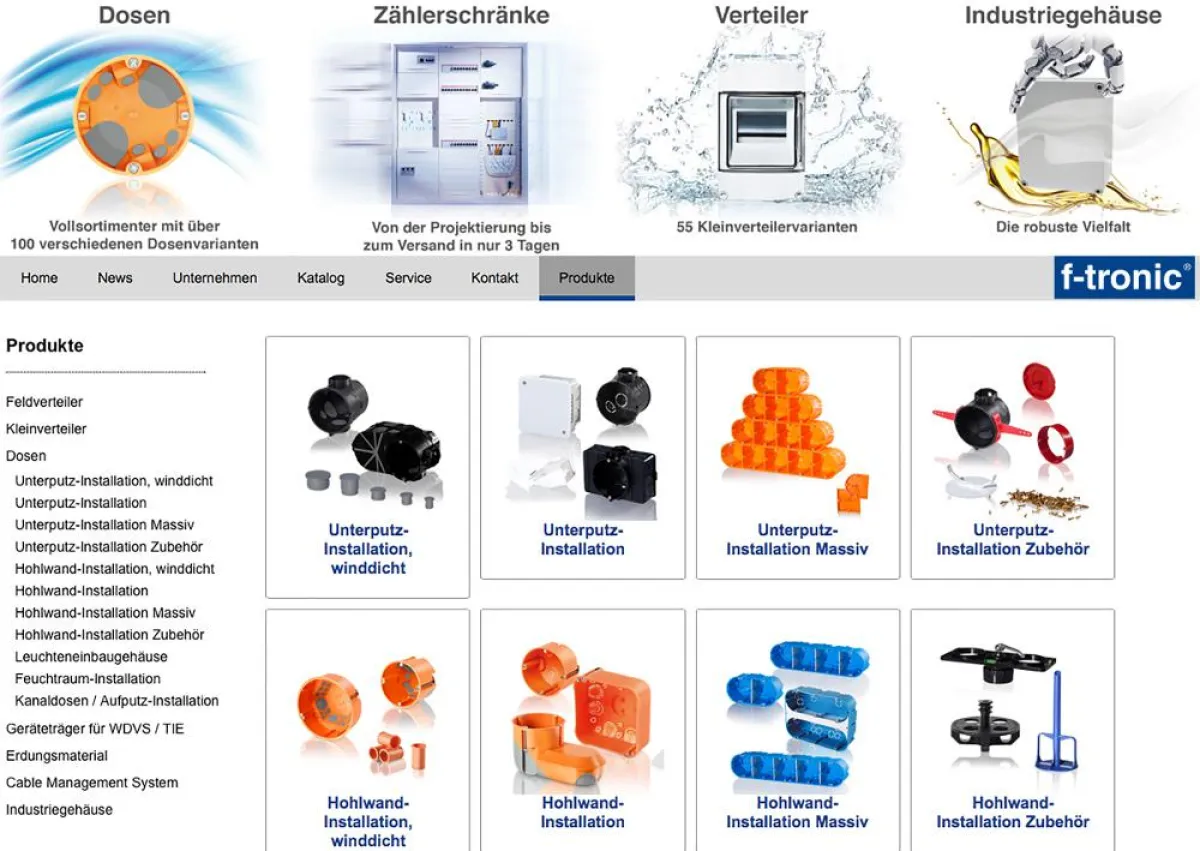 Der neue Webkatalog von f-tronic.