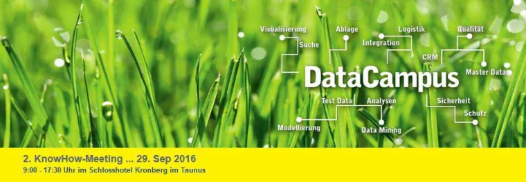2. DataCampus KnowHow-Meeting am 29. Sep 2016 im Schlosshotel Kronberg (Taunus) Bild: 2. DataCampus KnowHow-Meeting am 29. Sep 2016 im Schlosshotel Kronberg (Taunus)