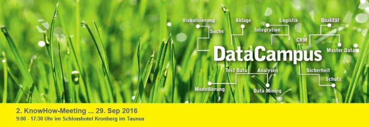Bild: 2. DataCampus KnowHow-Meeting am 29. Sep 2016 im Schlosshotel Kronberg (Taunus)