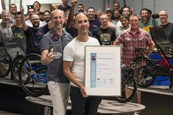Bild: Hessischer Exportpreis für HP Velotechnik