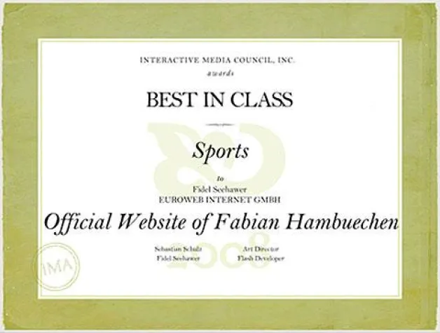 Bild: Euroweb Internet GmbH mit "Best in Class" - Award ausgezeichnet