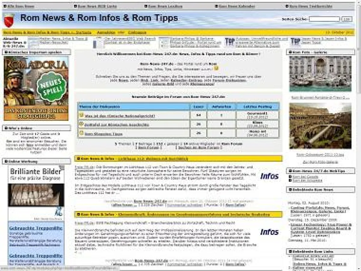 Rom-News-247.de Screenshot