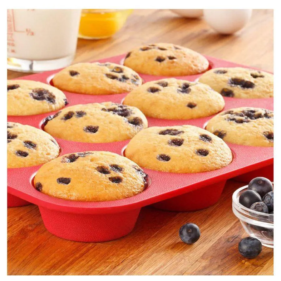 Backform aus Silikon für Mini Muffins und Cupcakes