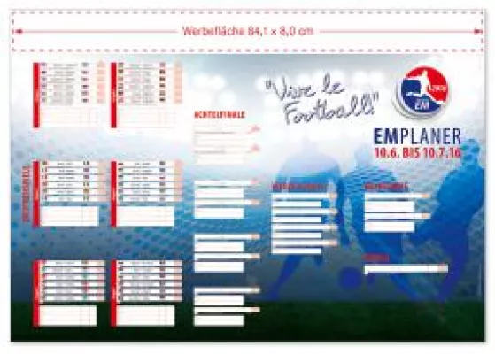 Bild: Vive le Football! Print-Werbemittel zur Fußball-Europameisterschaft 2016 in Frankreich