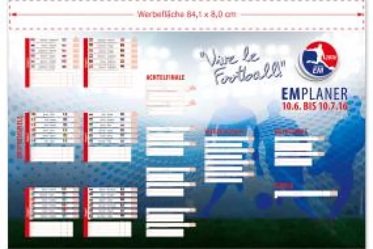 Vive le Football! Print-Werbemittel zur Fußball-Europameisterschaft 2016 in Frankreich Bild: Vive le Football! Print-Werbemittel zur Fußball-Europameisterschaft 2016 in Frankreich