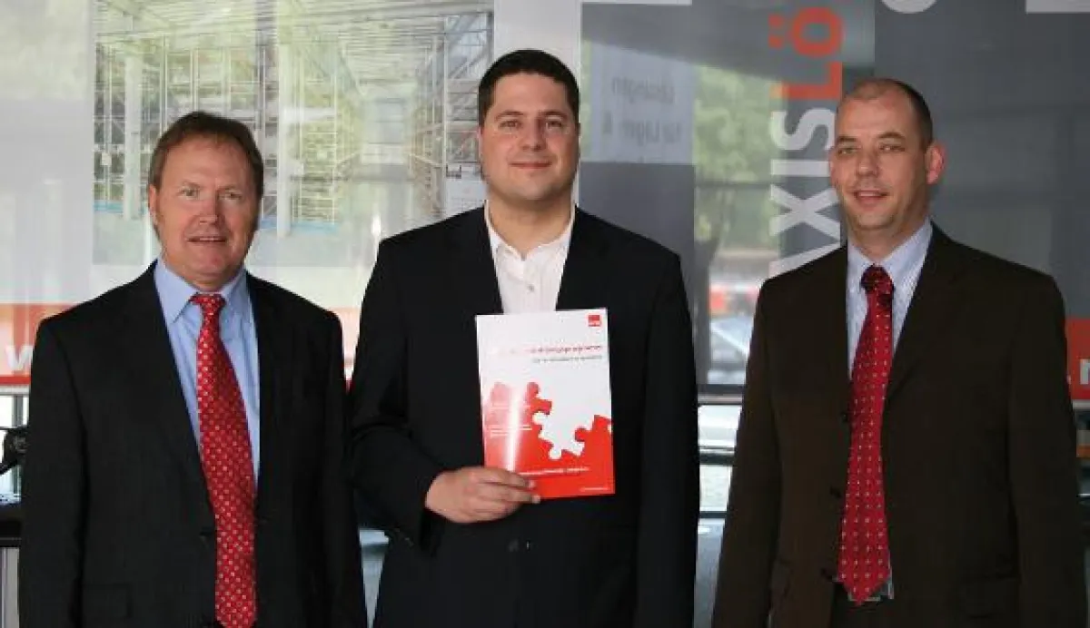 Wilfried Klatte, Key- Account Manager, Rolf Horstmann, Marketing, Carsten Rump, Leiter Regalinspektion. (v.l.n.r.)