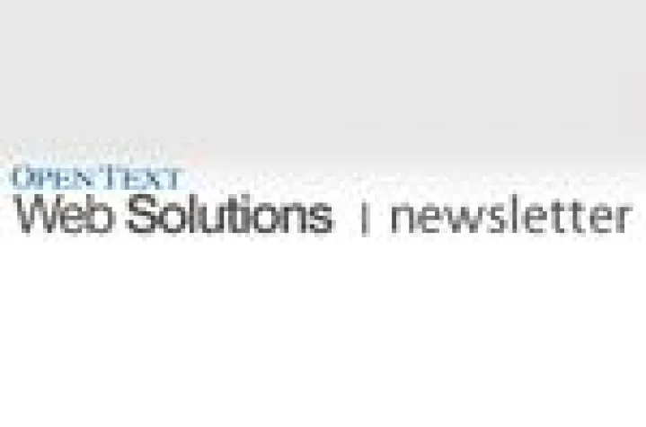 Bild: Open Text WCM Webinar-Reihe: E-Mail Marketing und eCRM mit dem Open Text Web Solutions 10