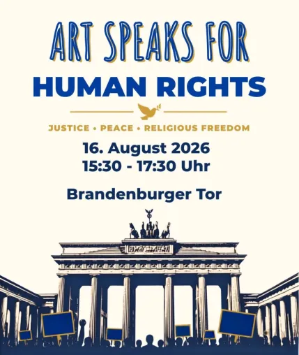 Bild: "Art Speaks for Human Rights" - Berlin setzt am Brandenburger Tor ein Zeichen für Menschenrechte