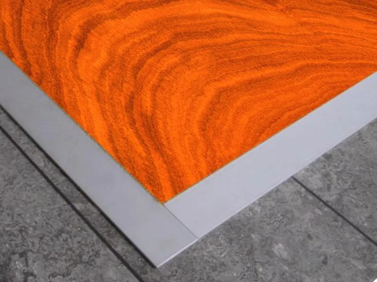 Beispiel leuchtendes Holz - Furnier hinterleuchtet mit EL Folie