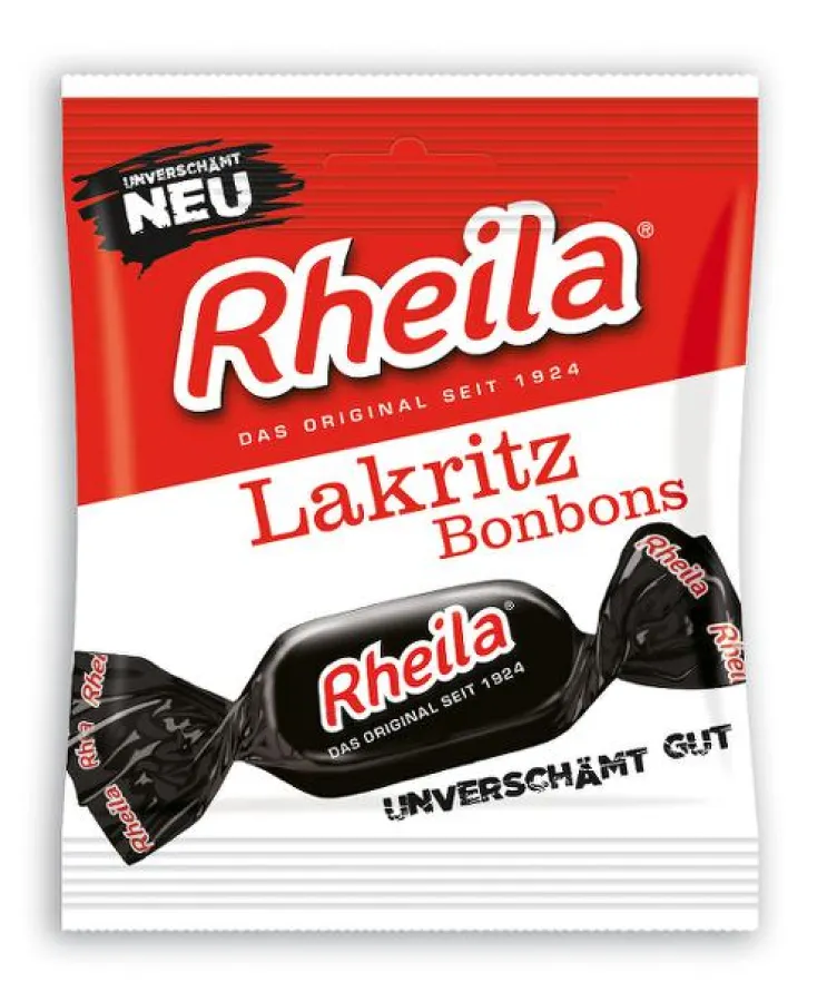 Lakritzig mit einer feinen Karamellnote – das Rheila Lakritzbonbon verspricht leckeren Geschmack.