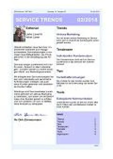 Bild: „Service mit erfolgreichem Marketing“ – Aktuelle Ausgabe des Newsletter SERVICE TRENDS jetzt erhältlich