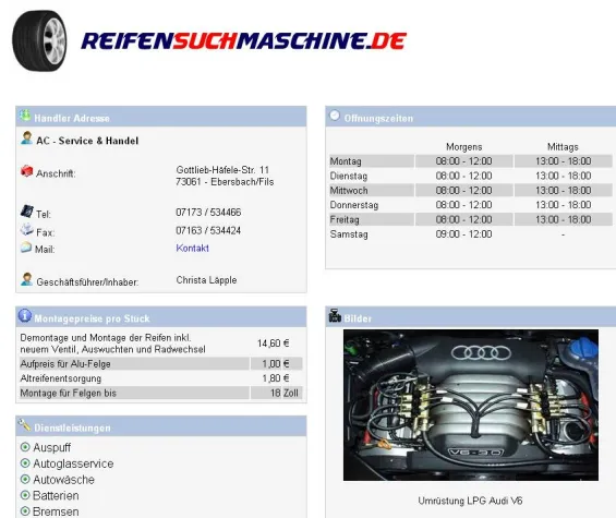 Bild: Reifensuchmaschine.de – Reifensuche war noch nie so einfach