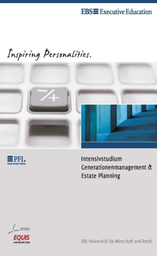Bild: Weiterbildung zum Generationenberater und Estate Planner an der EBS Executive Education neu aufgelegt