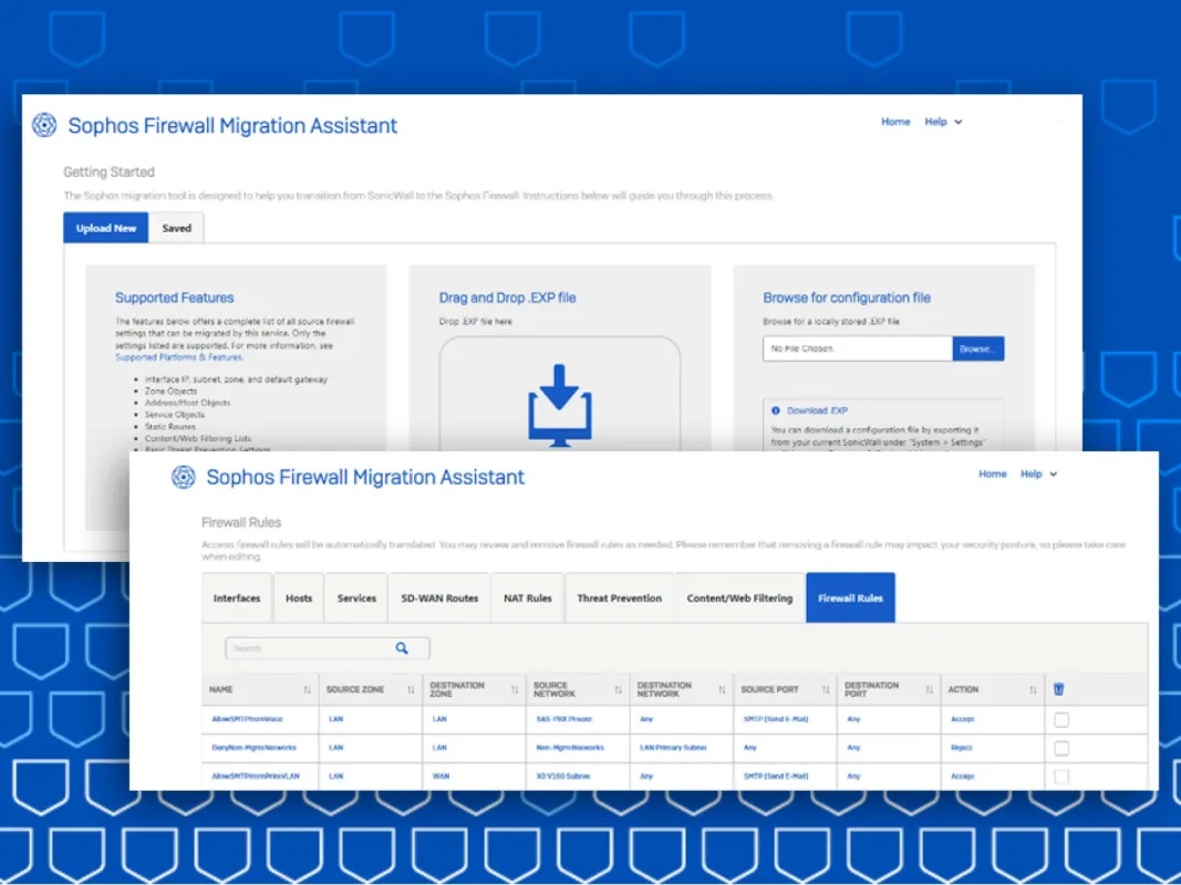 Sophos Migration Assistant: Windows-Tool erleichtert Übertragung von Firewall-Konfigurationen. (© Sophos Ltd. / Aphos GmbH)
