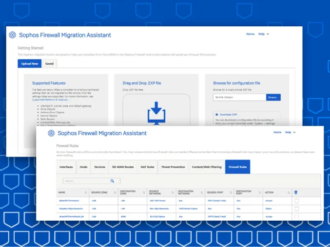 Neues Sophos-Tool erleichtert Firewall-Migration von Fortinet und SonicWall Bild: Neues Sophos-Tool erleichtert Firewall-Migration von Fortinet und SonicWall
