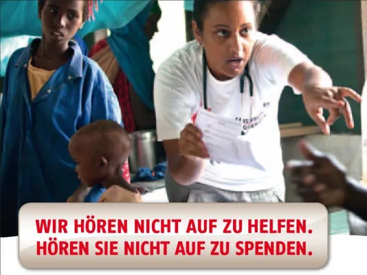 Bild: Ärzte ohne Grenzen und HEYMANN BRANDT DE GELMINI suchen Dauerspender