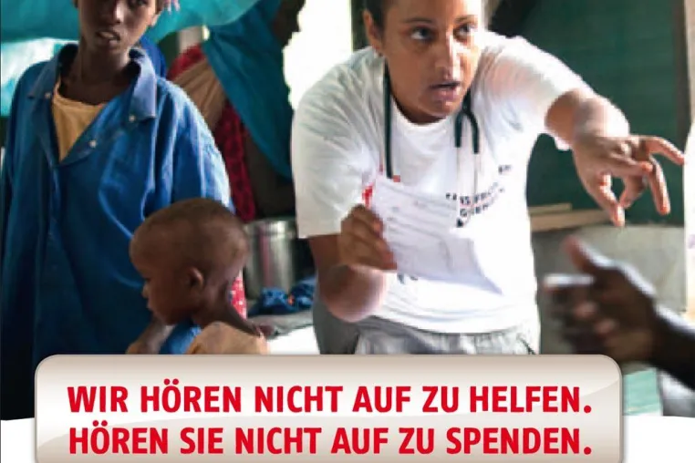 Bild: Ärzte ohne Grenzen und HEYMANN BRANDT DE GELMINI suchen Dauerspender