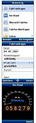 Bild: Das Führen von elektronischen Fahrtenbüchern mit dem Handy