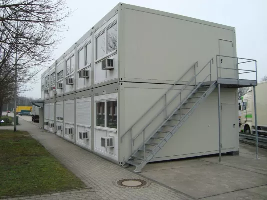 Bild: Bundespolizei Bad Bentheim in Büroanlage von ELA - Mobile Raumsysteme sind schnell und flexibel