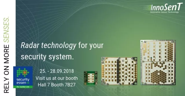 InnoSenT auf der Security 2018 Bild: InnoSenT auf der Security 2018