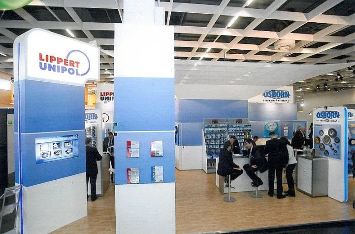 Bild: Practical World 2008 - Gemeinsamer Messestand mit neuem Partner Lippert-Unipol