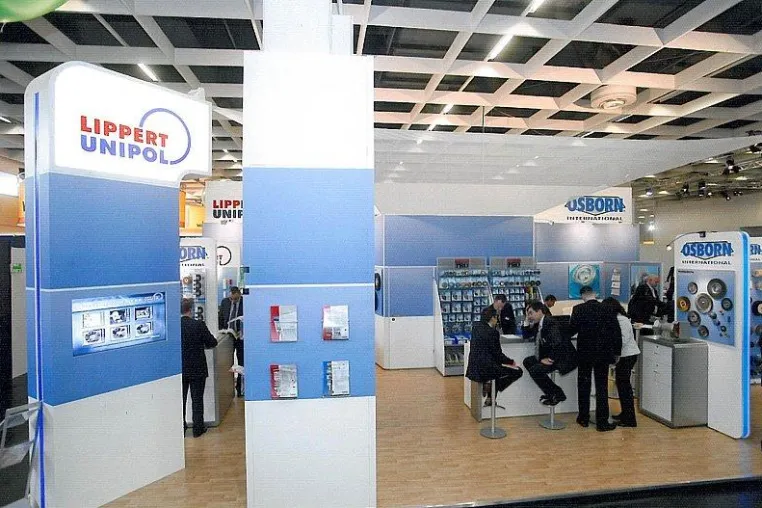 Bild: Practical World 2008 - Gemeinsamer Messestand mit neuem Partner Lippert-Unipol