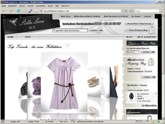 Bild: Open Source Innovation bei Online Shops [m]zentrale setzt Maßstäbe mit neuem Magento Shop für Stella Lena N.Y.