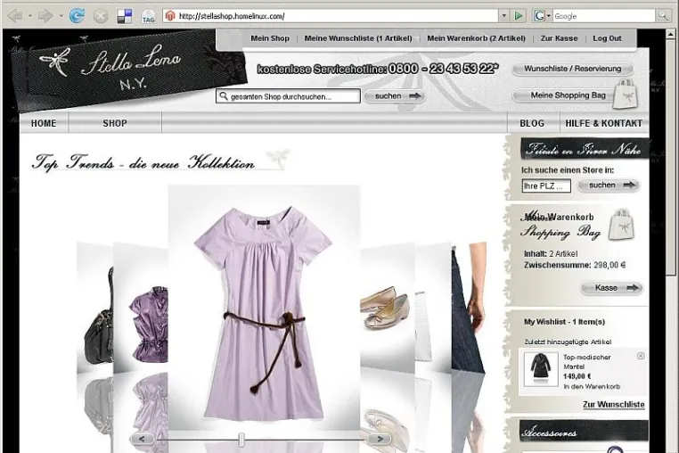 Bild: Open Source Innovation bei Online Shops [m]zentrale setzt Maßstäbe mit neuem Magento Shop für Stella Lena N.Y.