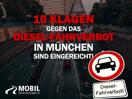 Bild: 10 Klagen gegen das  Münchner Diesel-Fahrverbot eingereicht