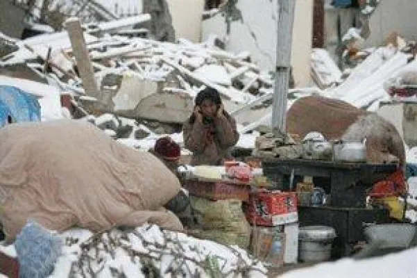 Bild: Tibeter in Yushu protestieren gegen die Enteignung ihres Landbesitzes