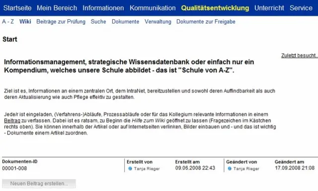 Bild: Web 2.0 im Schulalltag – Wissen sammeln und vermehren mit dem Schul-Wiki