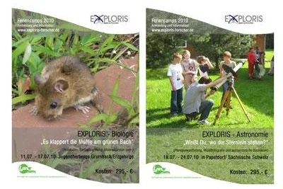 Bild: Forschercamps EXPLORIS für Mädchen und Jungen in den Sommerferien 2010